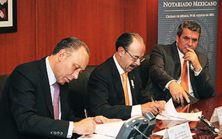 Firman Convenio Colegio Nacional del Notariado Mexicano y FOVISSSTE.
