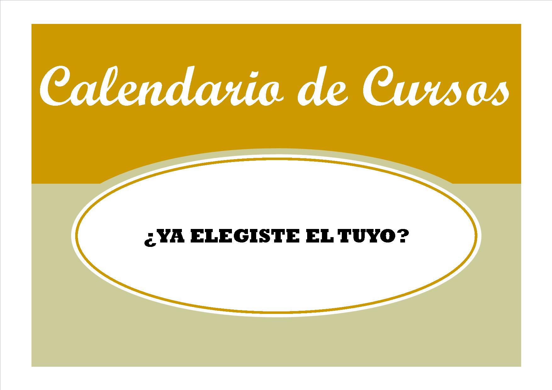 CALENDARIO DE CURSOS